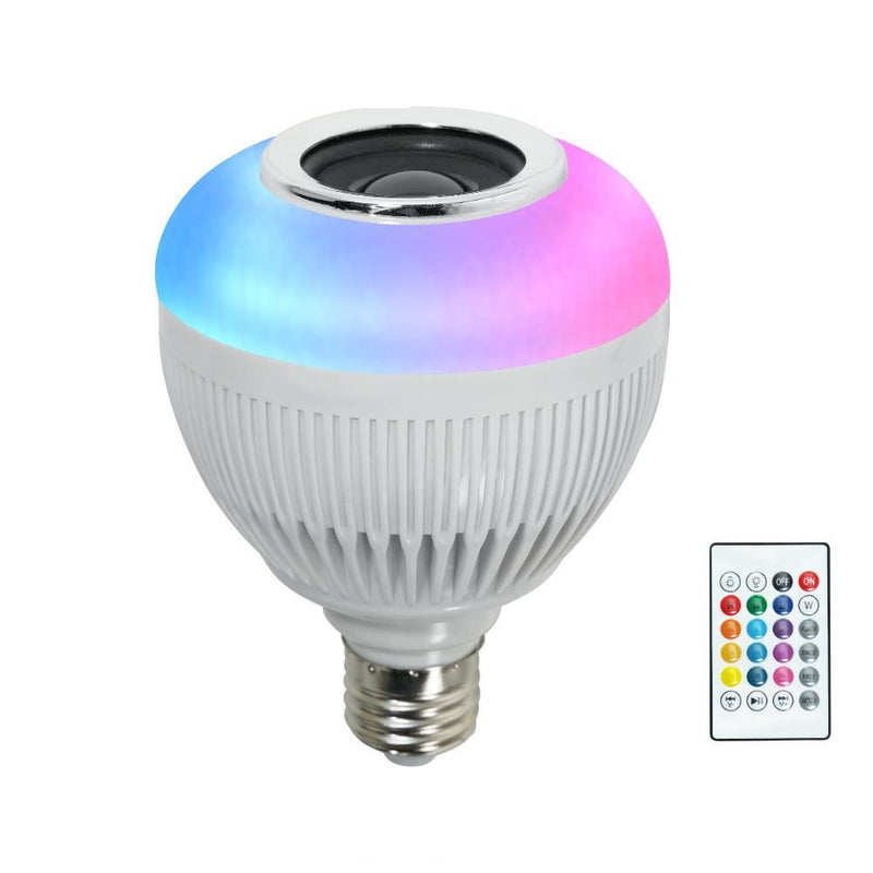DAFUSHOP Lampada Bluetooth Led Caixa De Som Com Controle Remoto 12W Rgb Luz Colo