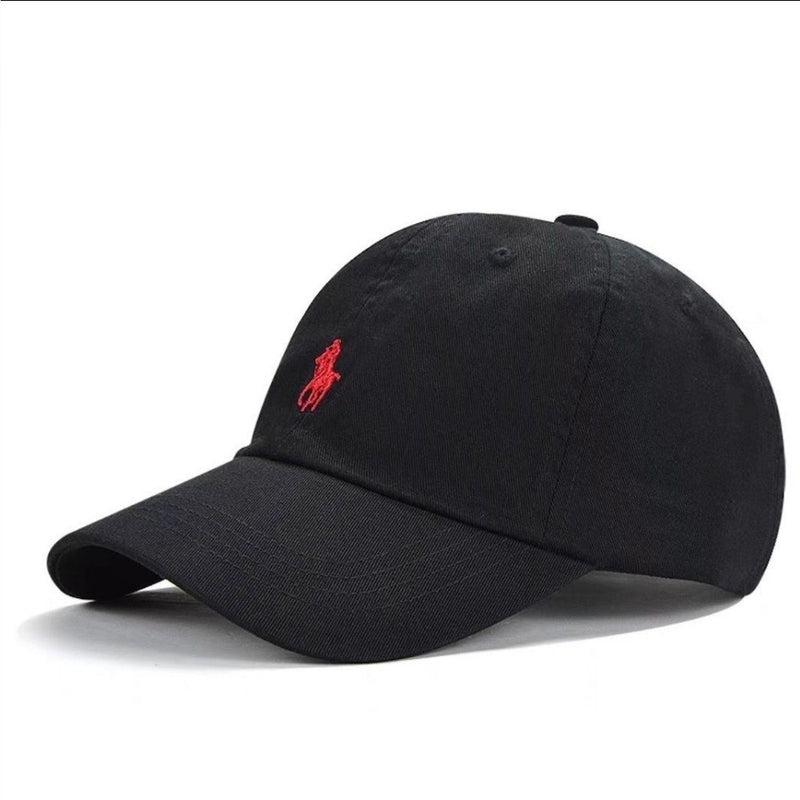 Boné de base unissex moda feminina chapéus algodão pai polo bordado boné cas