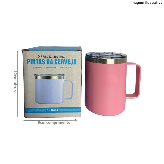 CANECA TÉRMICA PEQUENA ST LOGO 350 ML BZ-7 Código 162801