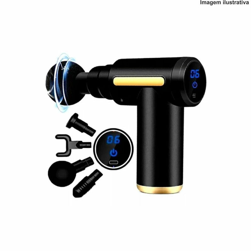PISTOLA DE MASSAGEM GUN MASSAGEADOR Código 38701 SY-720