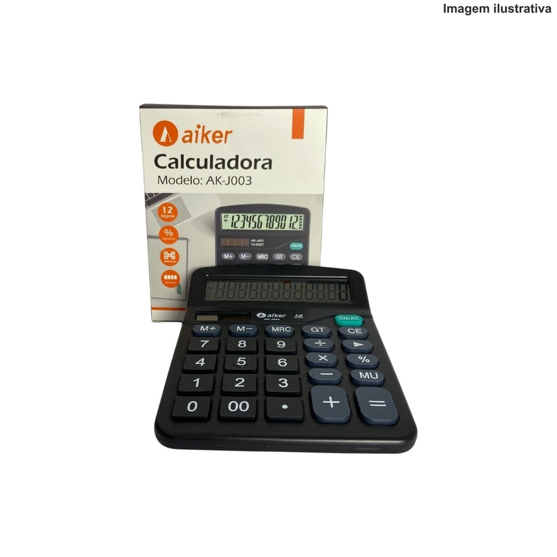 CALCULADORA 12 DIGITOS AK-J003 Código PRD295164541400646