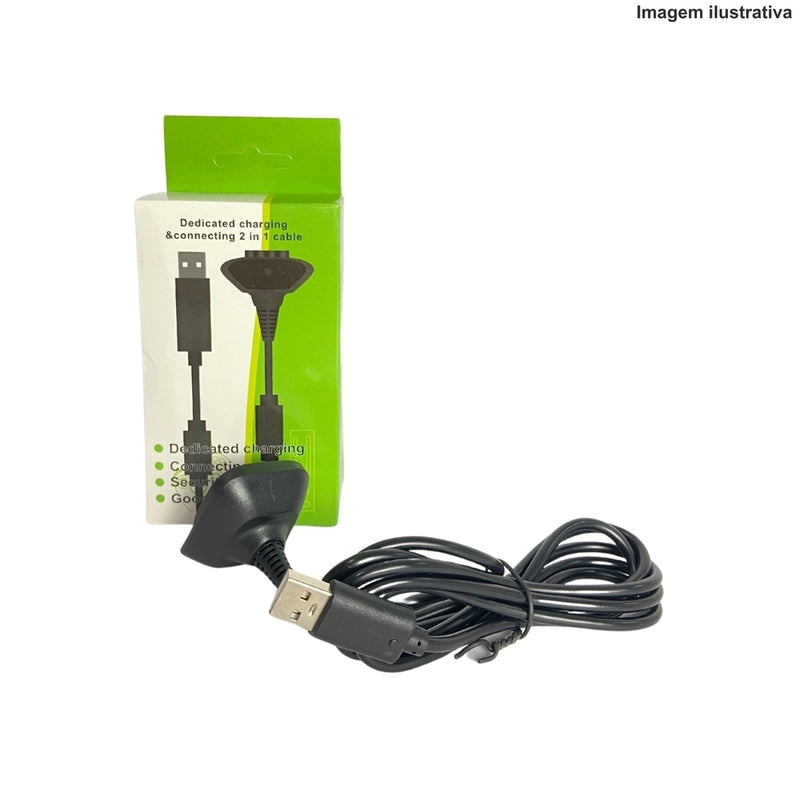 CABO CARREGADOR PARA CONTROLE X BOX Código 209901