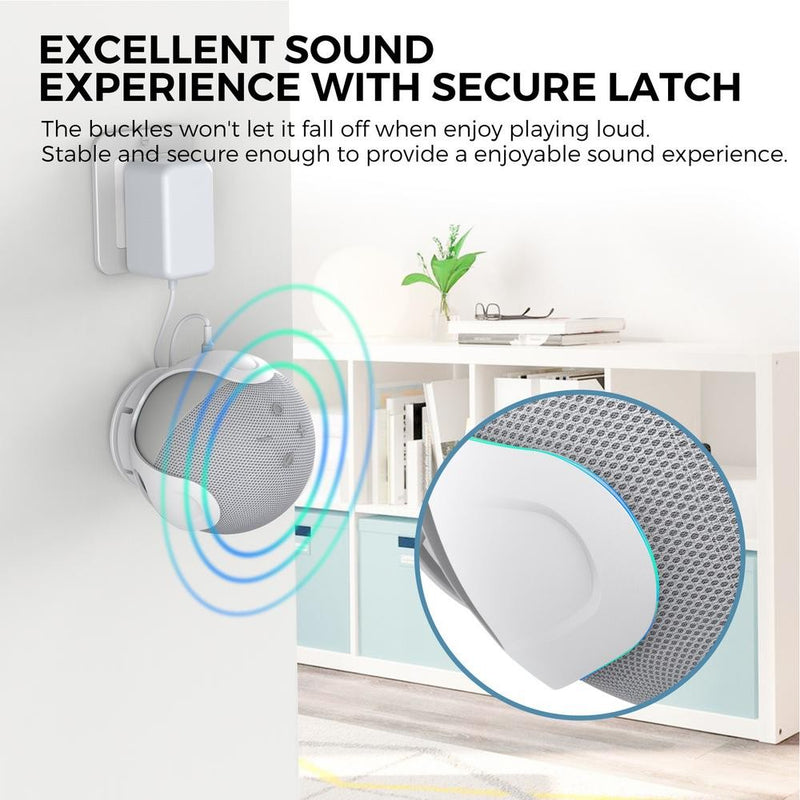 Wall Mount Holder para AmazonEcho Dot, caixa de som, economia de espaço, Wall M