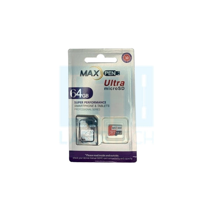 CARTÃO MEMÓRIA MAXPEN ULTRA 64GB MICRO SD ADAPTER