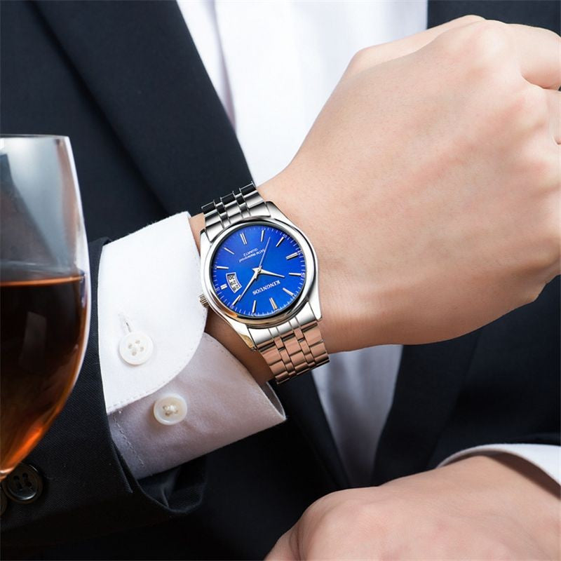 Relógio de quartzo impermeável de luxo masculino, relógios esportivos masculi