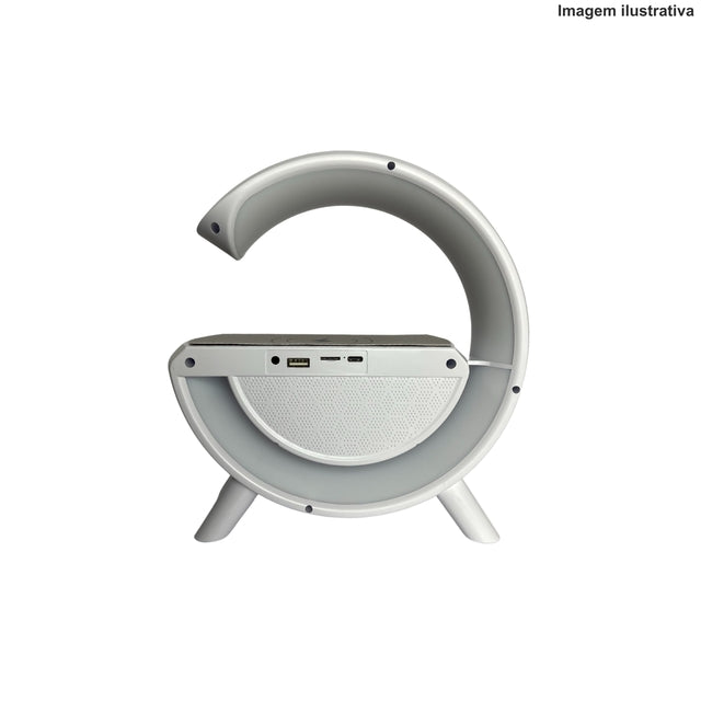 CAIXA DE SOM G COM LED CARREGADOR POR INDUÇAO BT-2301 Código YN-2209