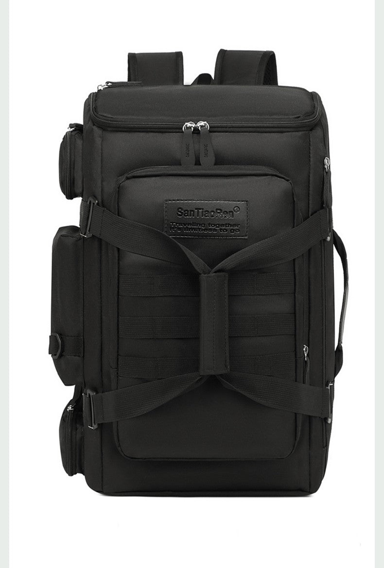 Grande capacidade saco de ginásio mochila de viagem separação seca molhada sa