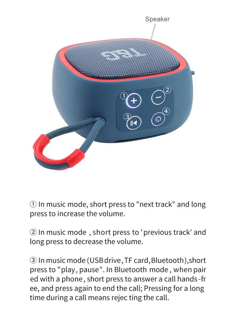 Caixa de som alto-falante bluetooth caixa de som portátil rádio sem fio fm mú