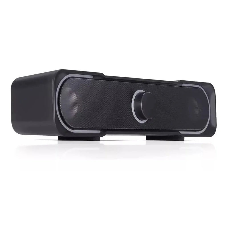 Caixa De Som Para Pc Notebook Tipo Soundbar Rgb Gamer P2 Usb