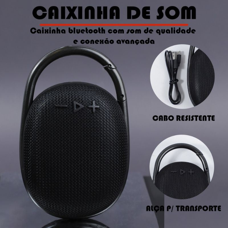 SKYTUR - Mini Caixa De Som Portátil Bluetooth Fácil Carregamento Ideal p/ Prai