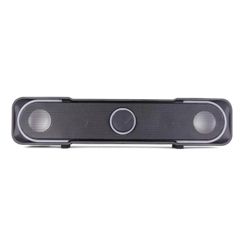 Caixa De Som Para Pc Notebook Tipo Soundbar Rgb Gamer P2 Usb