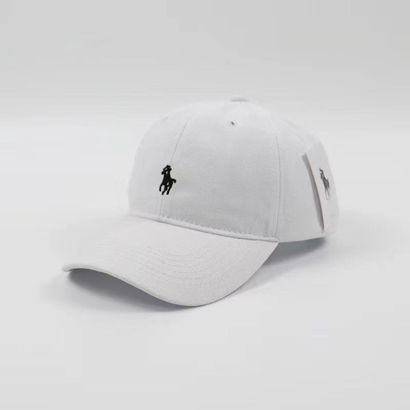 Boné de base unissex moda feminina chapéus algodão pai polo bordado boné cas