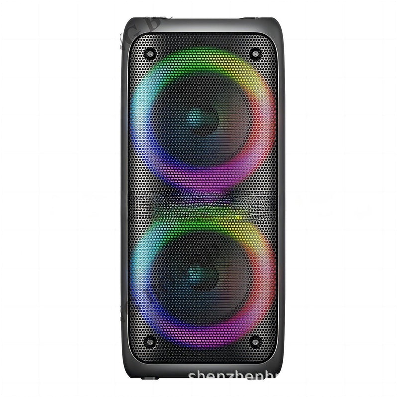 Caixa de som bluetooth grande amplificação pintura led rgb grasep ultra potên