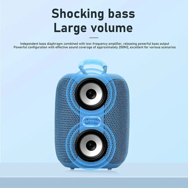 Caixa de som alto-falante bluetooth portátil caixa de som música subwoofer sem