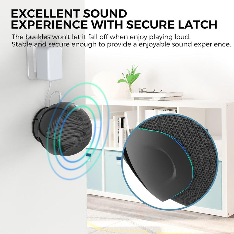Wall Mount Holder para AmazonEcho Dot, caixa de som, economia de espaço, Wall M