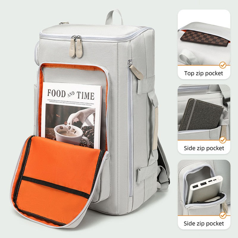 Grande capacidade saco de ginásio mochila de viagem separação seca molhada sa