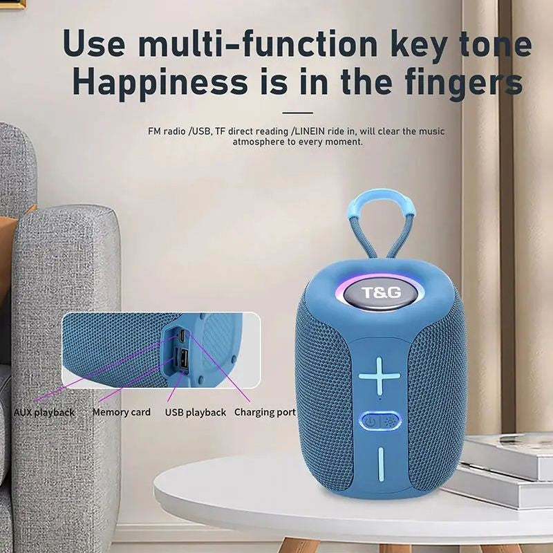 Caixa de som alto-falante bluetooth portátil caixa de som música subwoofer sem