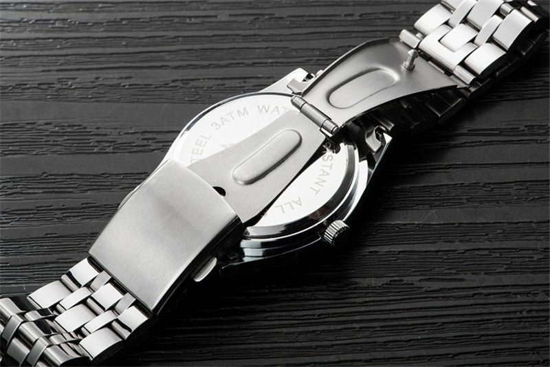 Relógio de quartzo impermeável de luxo masculino, relógios esportivos masculi