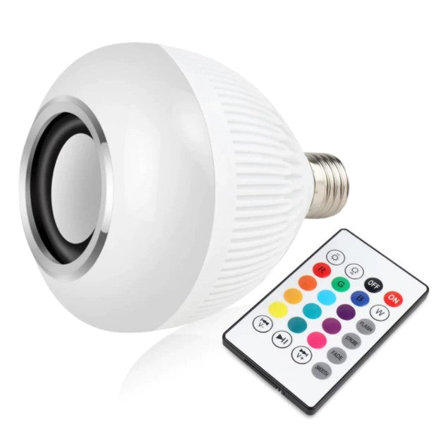 DAFUSHOP Lampada Bluetooth Led Caixa De Som Com Controle Remoto 12W Rgb Luz Colo