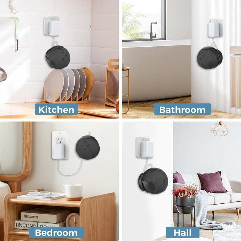 Wall Mount Holder para AmazonEcho Dot, caixa de som, economia de espaço, Wall M