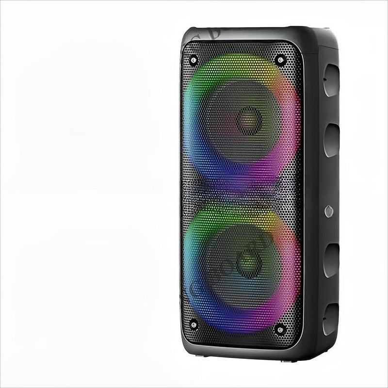 Caixa de som bluetooth grande amplificação pintura led rgb grasep ultra potên
