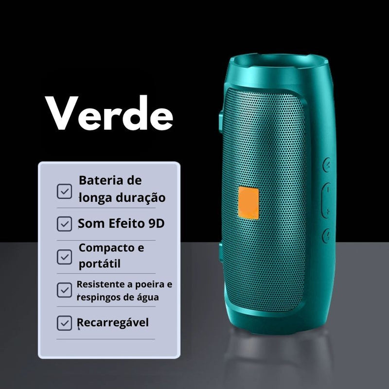 Caixa de Som Charge Mini 3 + Portátil Com Rádio Bluetooth Hi-Fi Sem Fio Bateri