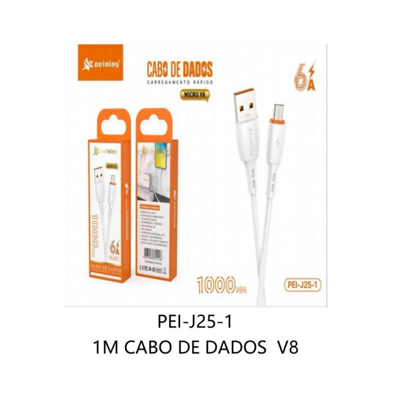 CABO DE DADOS V8 1M PEINING PEI-J25-1 Código PRD375633983324484