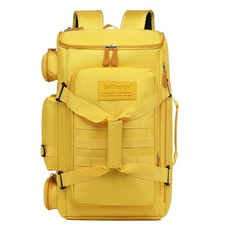 Grande capacidade saco de ginásio mochila de viagem separação seca molhada sa