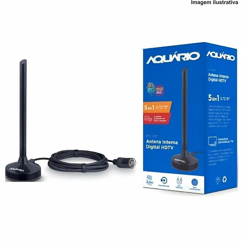 ANTENA INTERNA DIGITAL AQUÁRIO 100P Código DTV-700P/100P