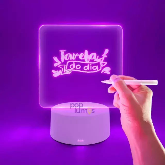 LUMINÁRIA DE ESCREVER TIPO LOUSA 3D BM-F945 Código BM-F945
