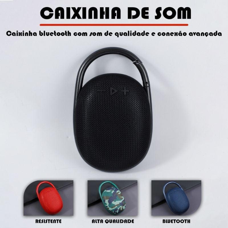 SKYTUR - Mini Caixa De Som Portátil Bluetooth Fácil Carregamento Ideal p/ Prai