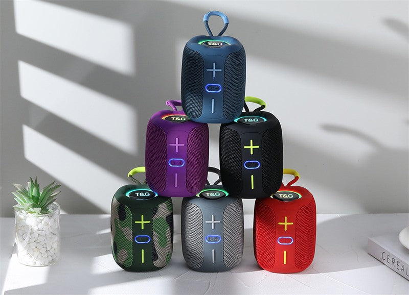 Caixa de som alto-falante bluetooth portátil caixa de som música subwoofer sem