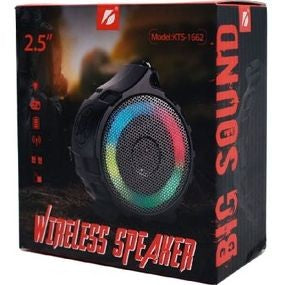 Caixa de som amplificada kts 1662 led rgb tws caixa de som bluetooth 2.5 posegad