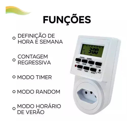 TEMPORIZADOR DIGITAL BIVOLT TOMADA LE-5303
