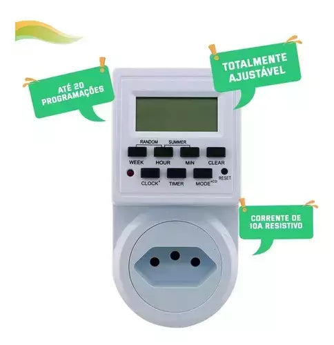 TEMPORIZADOR DIGITAL BIVOLT TOMADA LE-5303