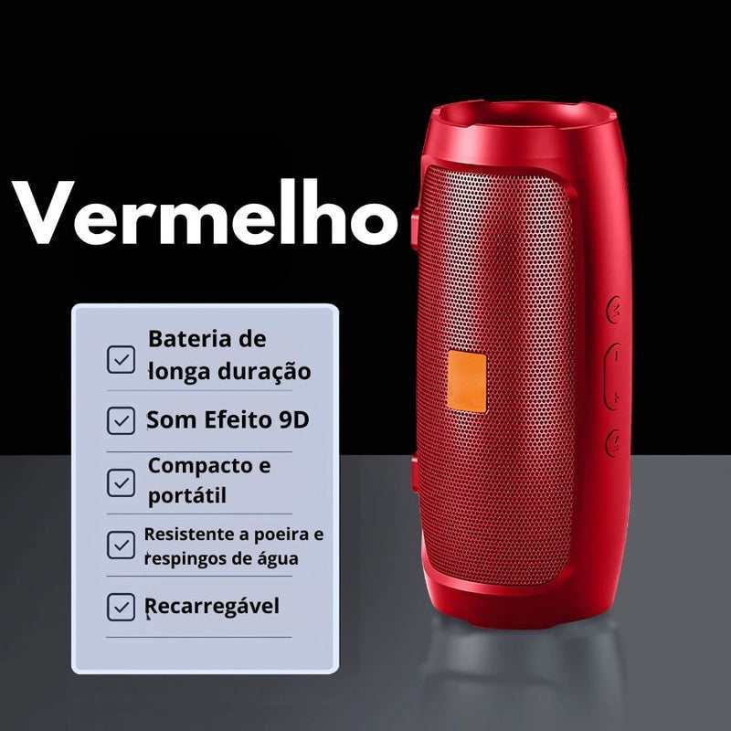 Caixa de Som Charge Mini 3 + Portátil Com Rádio Bluetooth Hi-Fi Sem Fio Bateri