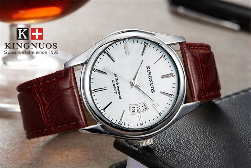 Relógio de quartzo impermeável de luxo masculino, relógios esportivos masculi