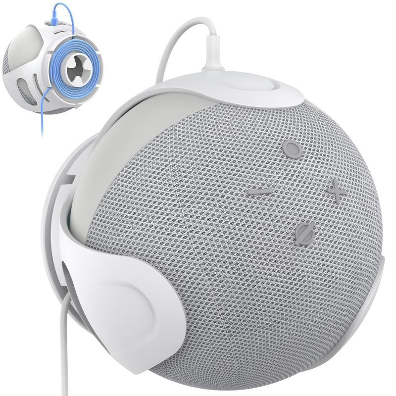 Wall Mount Holder para AmazonEcho Dot, caixa de som, economia de espaço, Wall M