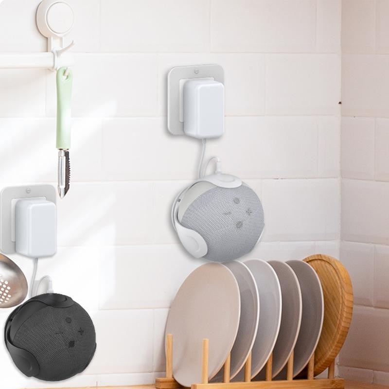Wall Mount Holder para AmazonEcho Dot, caixa de som, economia de espaço, Wall M