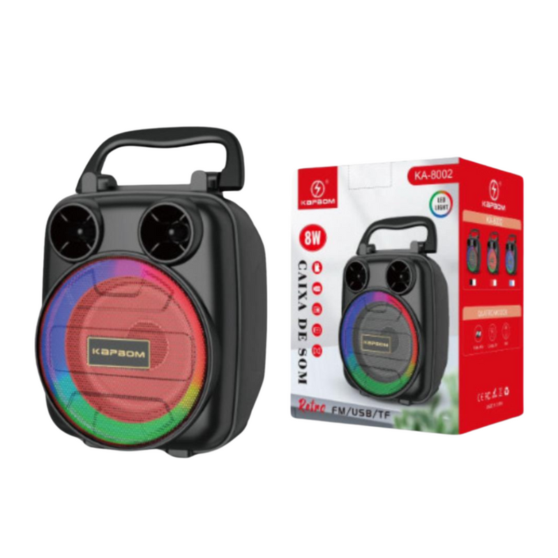 CAIXA DE SOM KAPBOM 8W KA-8002 Código KA-8000