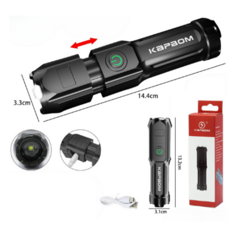 LANTERNA RECARREGÁVEL PEQUENA KA-L1588 Código KA-L1588