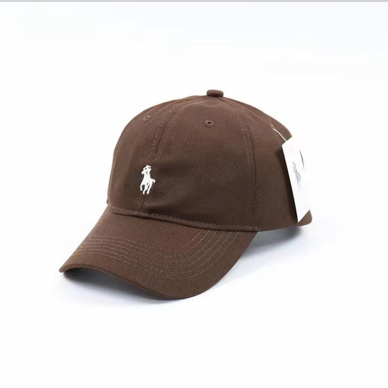 Boné de base unissex moda feminina chapéus algodão pai polo bordado boné cas