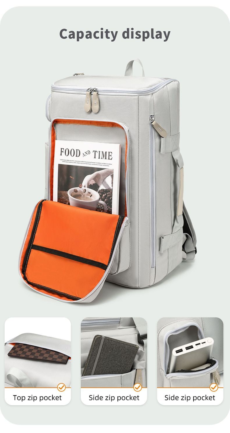Grande capacidade saco de ginásio mochila de viagem separação seca molhada sa