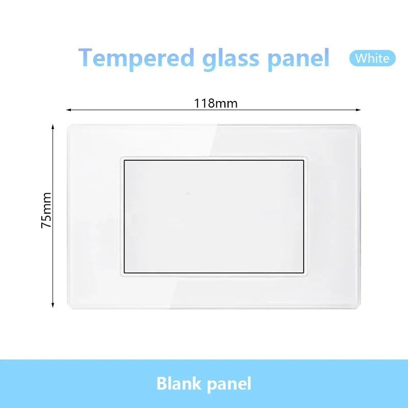 Tomada de parede de carga rápida usb inteligente tipo-c 20w americana, painel d