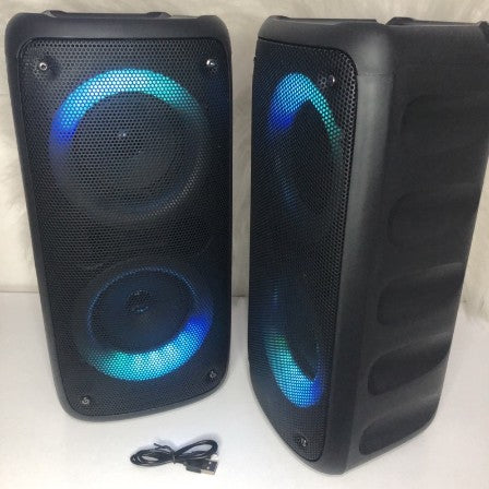 Caixa de Som Bluetooth Grande com botão de Super Bass Potente Estilo JBL Led Su