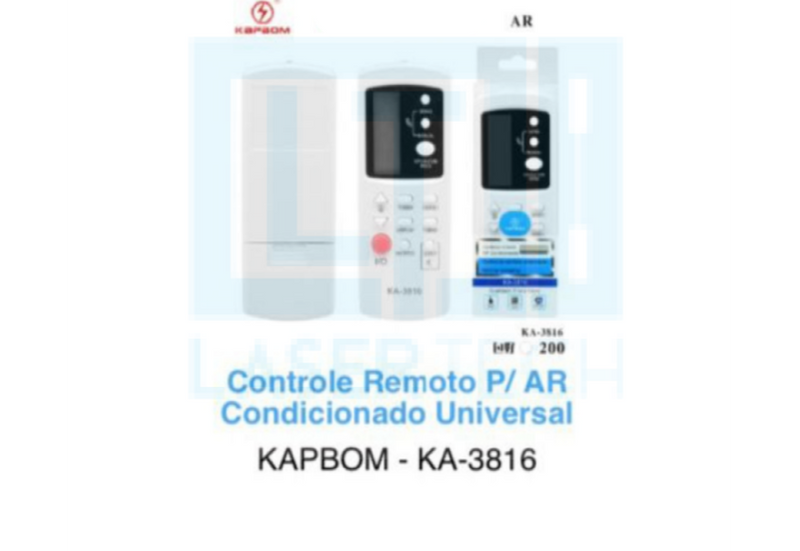 KA-3816 CONTROLE PARA AR CONDICIONADO Código 277101