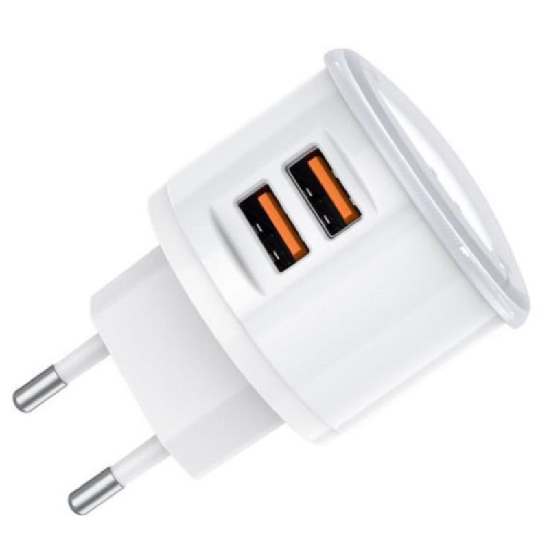 Fonte Carregador Celular HRebos Com Lâmpada 3.1A HS-331