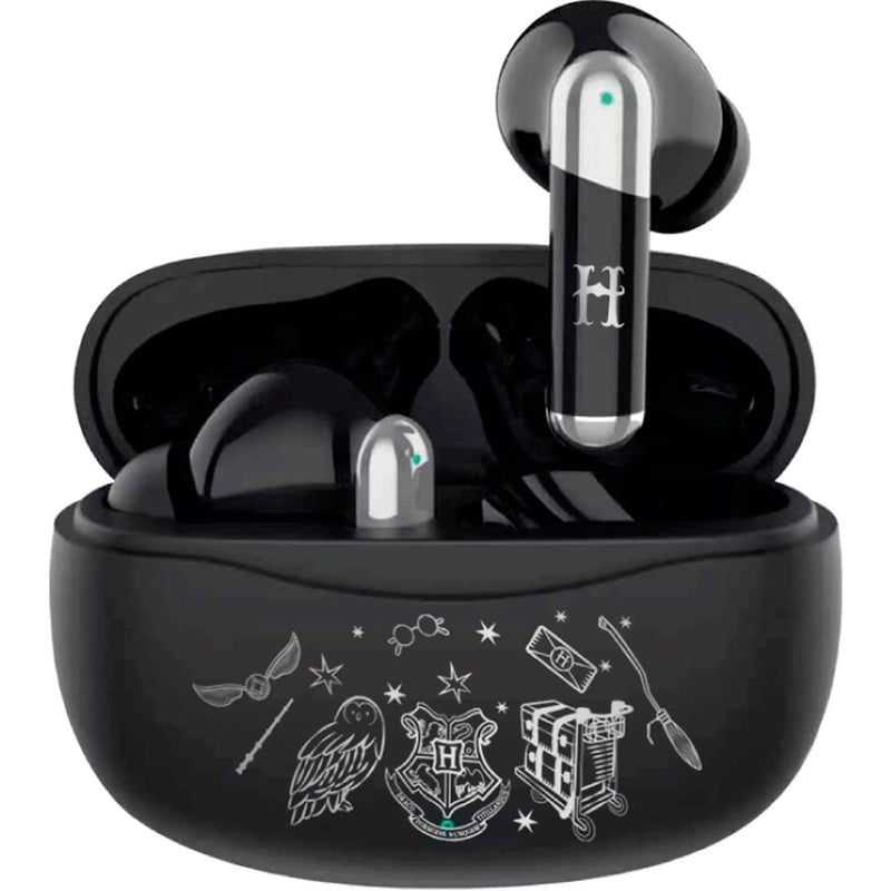 Fone de Ouvido Bluetooth Hogwarts Harry Potter Letron Preto