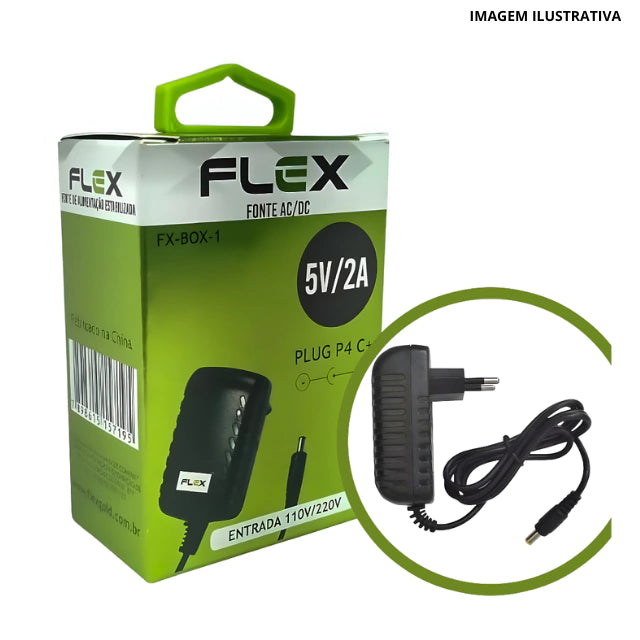 FONTE 5V/2A AC/DC FX-BOX-01 X-CELL Código FX-BOX-1